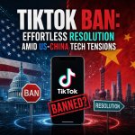 Illustration of TikTok Ban: Effortless Resolution Amid US-China Tech Tensions