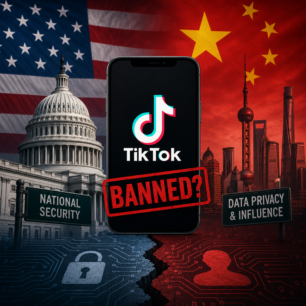 Additional Illustration of US-China Tech Tensions Spark TikTok Ban Debate