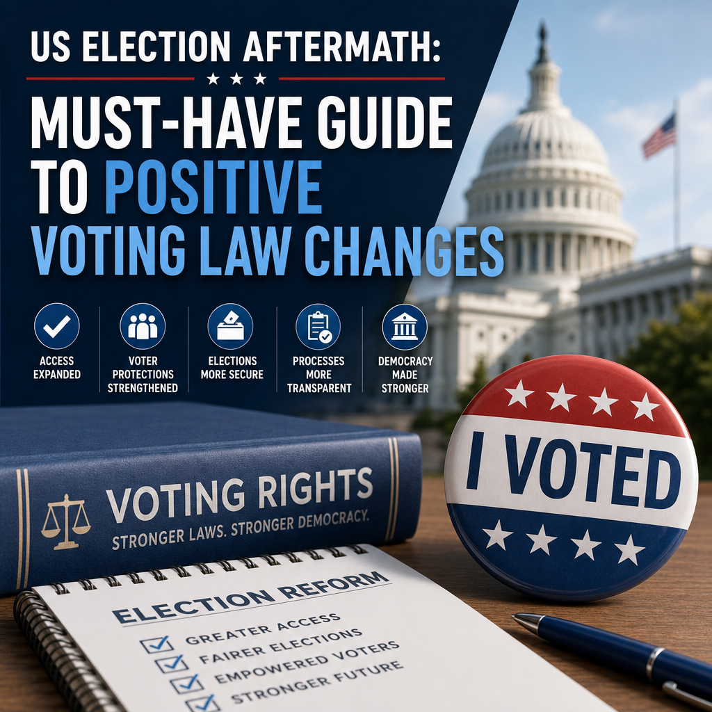 Illustration of US Election Aftermath: Must-Have Guide to Positive Voting Law Changes