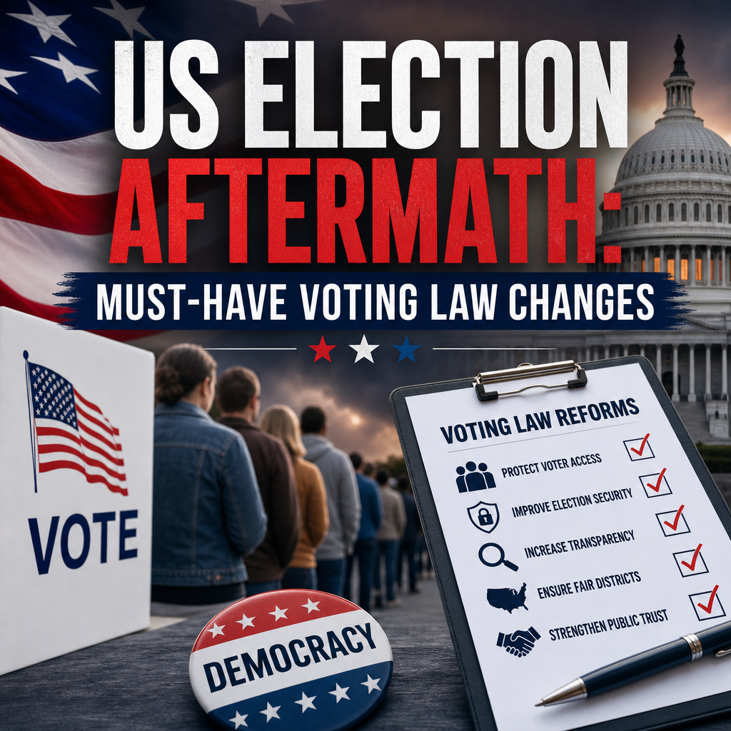 Illustration of US Election Aftermath: Must-Have Voting Law Changes