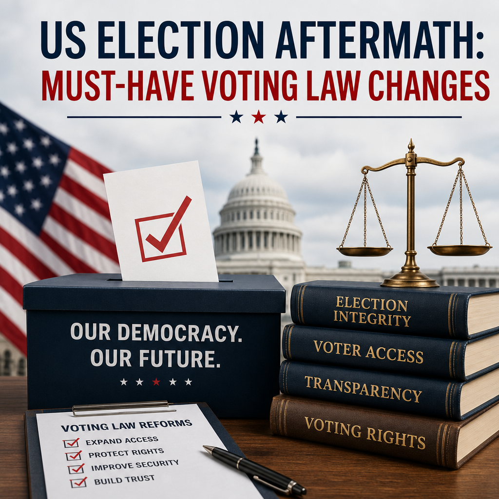 Illustration of US Election Aftermath: Must-Have Voting Law Changes