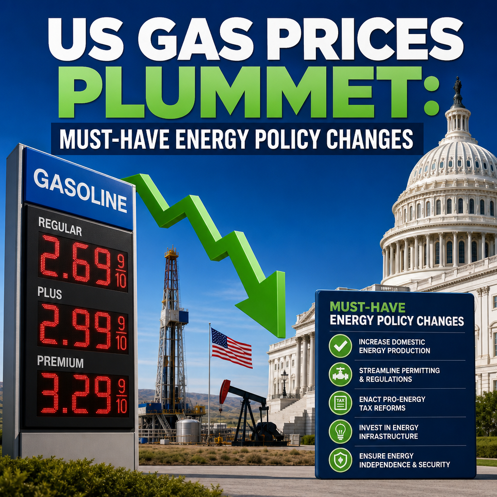 Illustration of US Gas Prices Plummet: Must-Have Energy Policy Changes