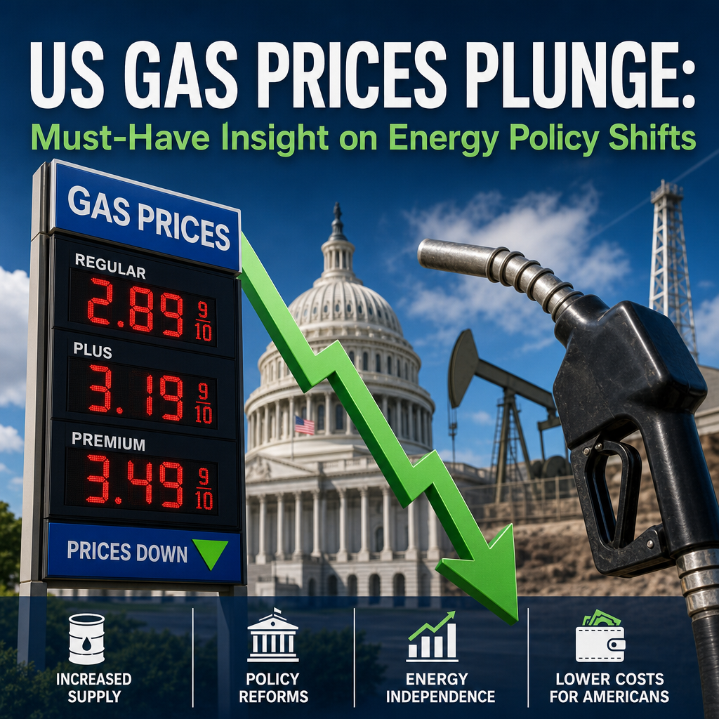 Illustration of US Gas Prices Plunge: Must-Have Insight on Energy Policy Shifts