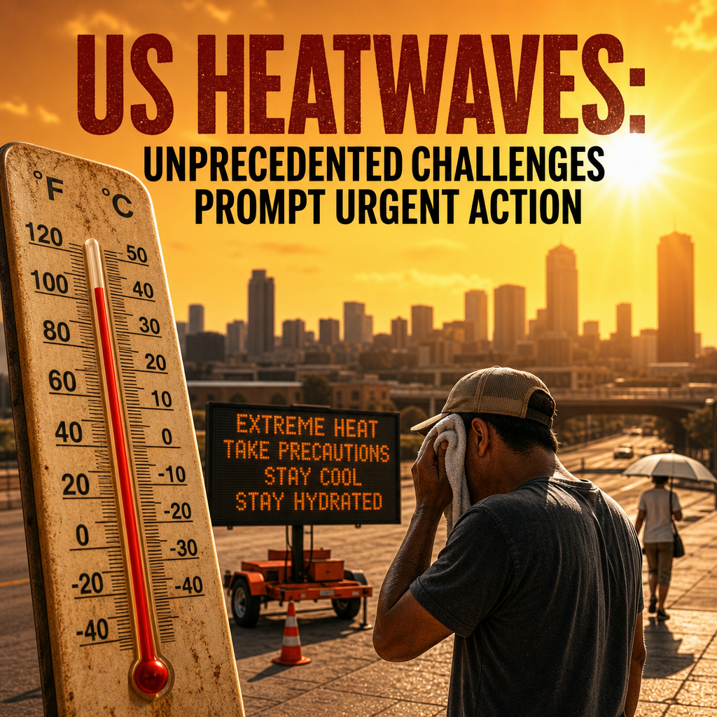 Illustration of US Heatwaves: Unprecedented challenges prompt urgent action