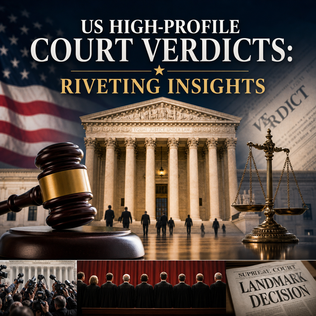 Illustration of US High-Profile Court Verdicts: Riveting Insights
