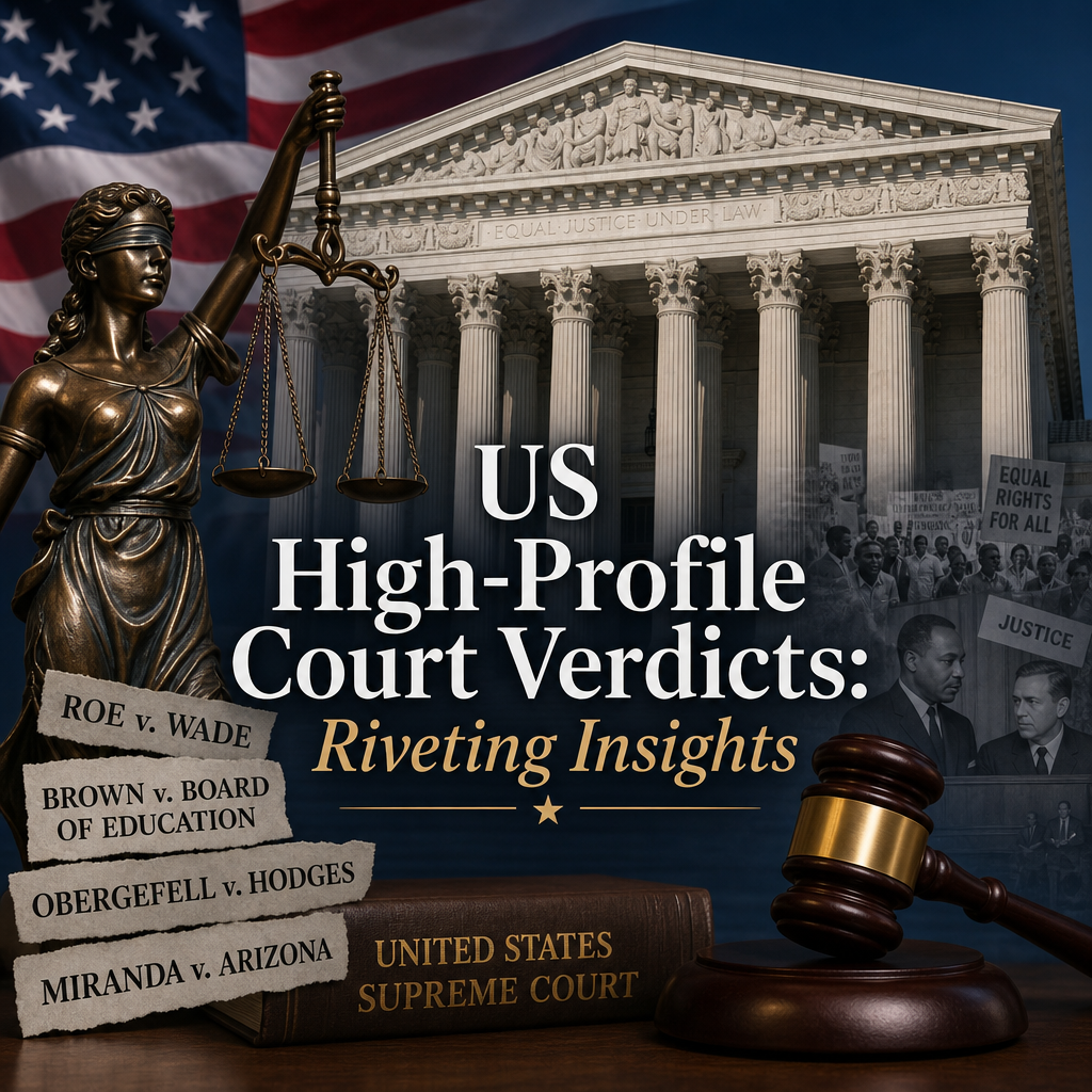 Additional Illustration of US High-Profile Court Verdicts: Riveting Insights