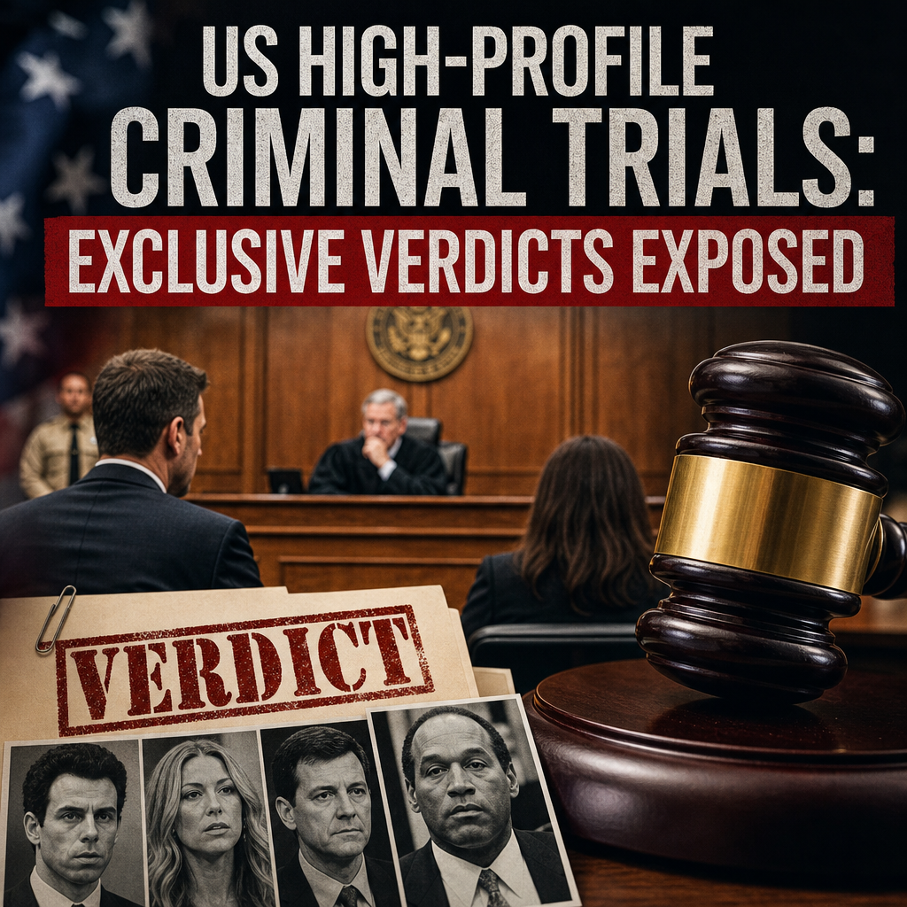 Additional Illustration of US High-profile Criminal Trials: Exclusive Verdicts Exposed
