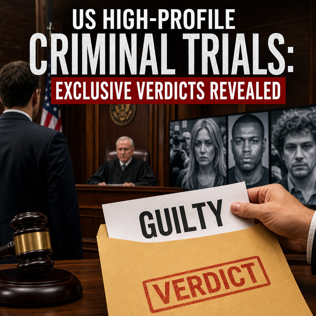 Illustration of US High-Profile Criminal Trials: Exclusive Verdicts Revealed