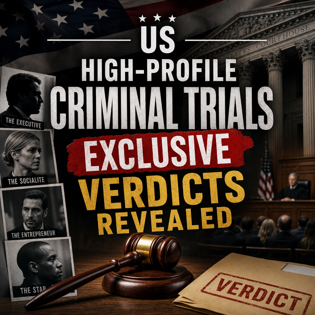 Illustration of US High-Profile Criminal Trials: Exclusive Verdicts Revealed