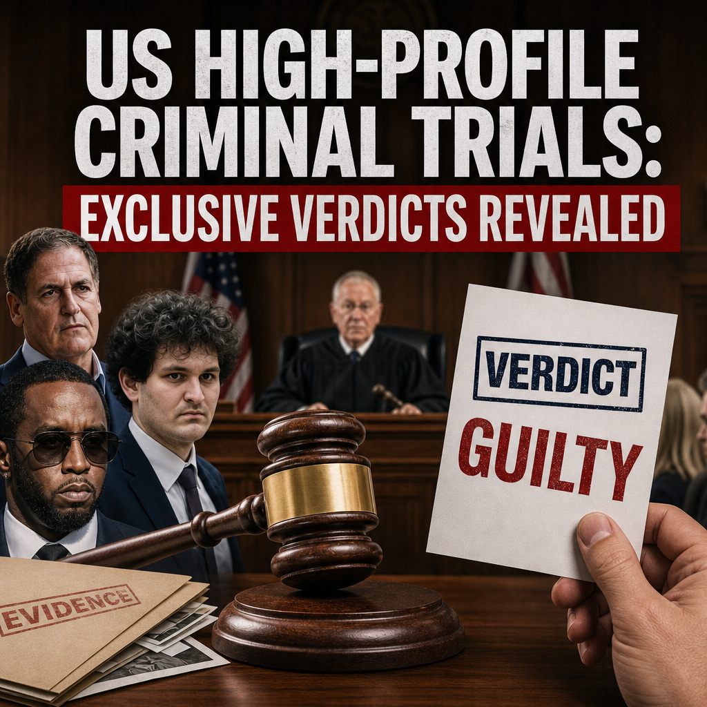 Illustration of US High-Profile Criminal Trials: Exclusive Verdicts Revealed