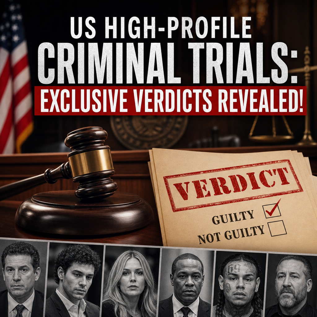 Additional Illustration of US High-profile Criminal Trials: Exclusive Verdicts Revealed!