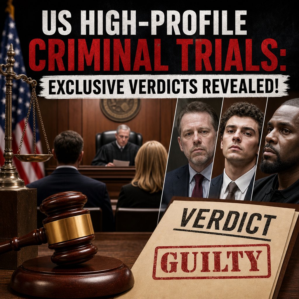 Additional Illustration of US High-profile Criminal Trials: Exclusive Verdicts Revealed!
