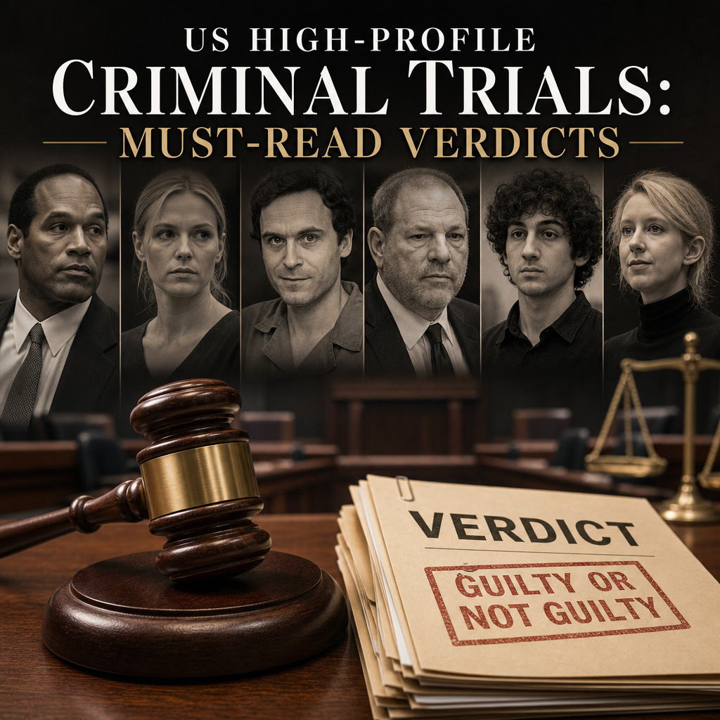 Additional Illustration of US High-profile Criminal Trials: Must-Read Verdicts