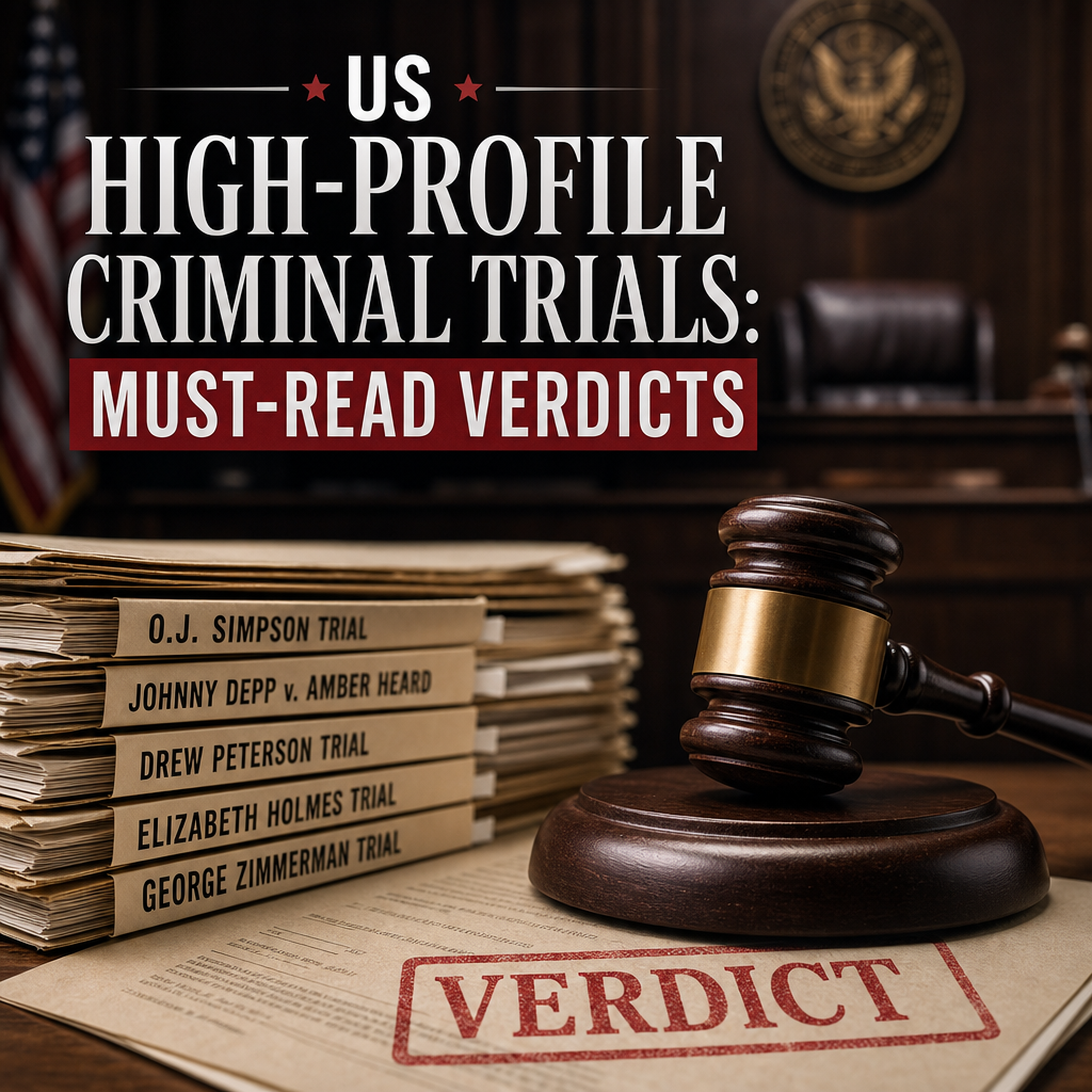 Additional Illustration of US High-Profile Criminal Trials: Must-Read Verdicts