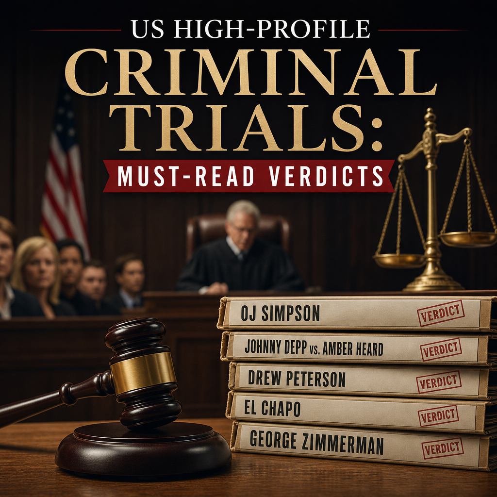 Additional Illustration of US High-profile Criminal Trials: Must-Read Verdicts