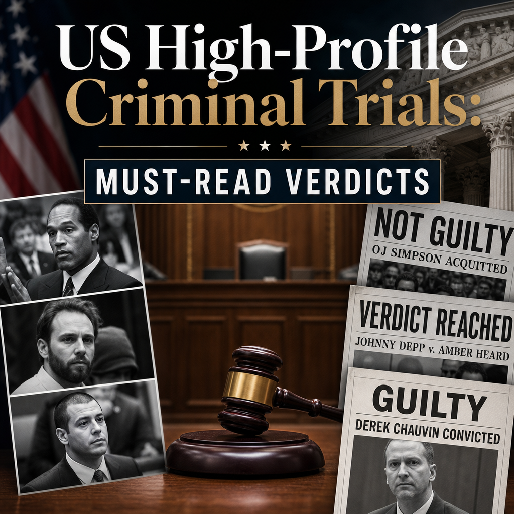Additional Illustration of US High-Profile Criminal Trials: Must-Read Verdicts