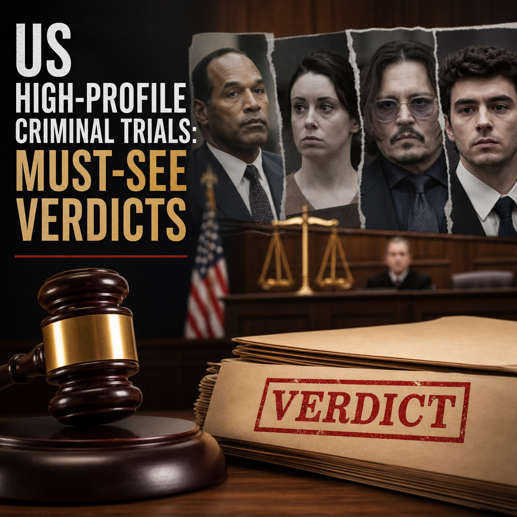 Additional Illustration of US High-profile Criminal Trials: Must-See Verdicts