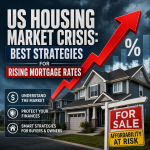 Illustration of US Housing Market Crisis: Best Strategies for Rising Mortgage Rates