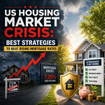 Illustration of US Housing Market Crisis: Best Strategies to Beat Rising Mortgage Rates