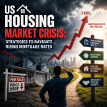 Illustration of US Housing Market Crisis: Strategies to Navigate Rising Mortgage Rates