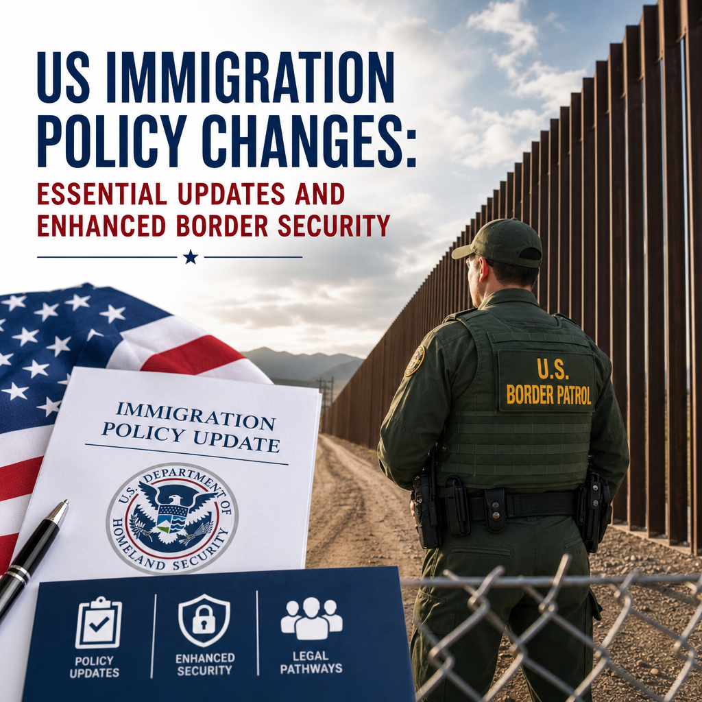Illustration of US Immigration Policy Changes: Essential Updates and Enhanced Border Security