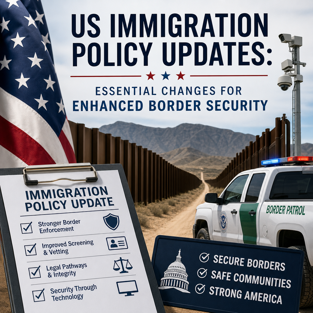Illustration of US Immigration Policy Updates: Essential Changes for Enhanced Border Security