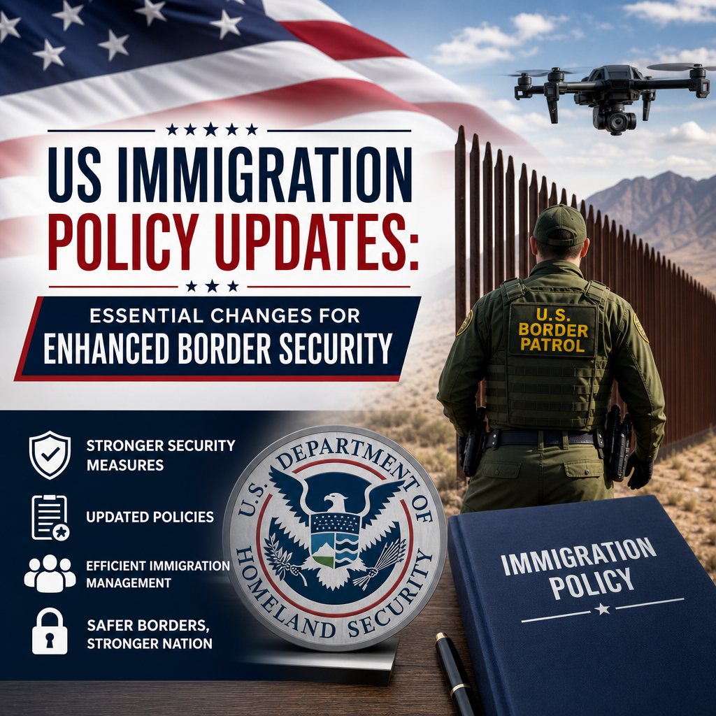 Illustration of US Immigration Policy Updates: Essential Changes for Enhanced Border Security