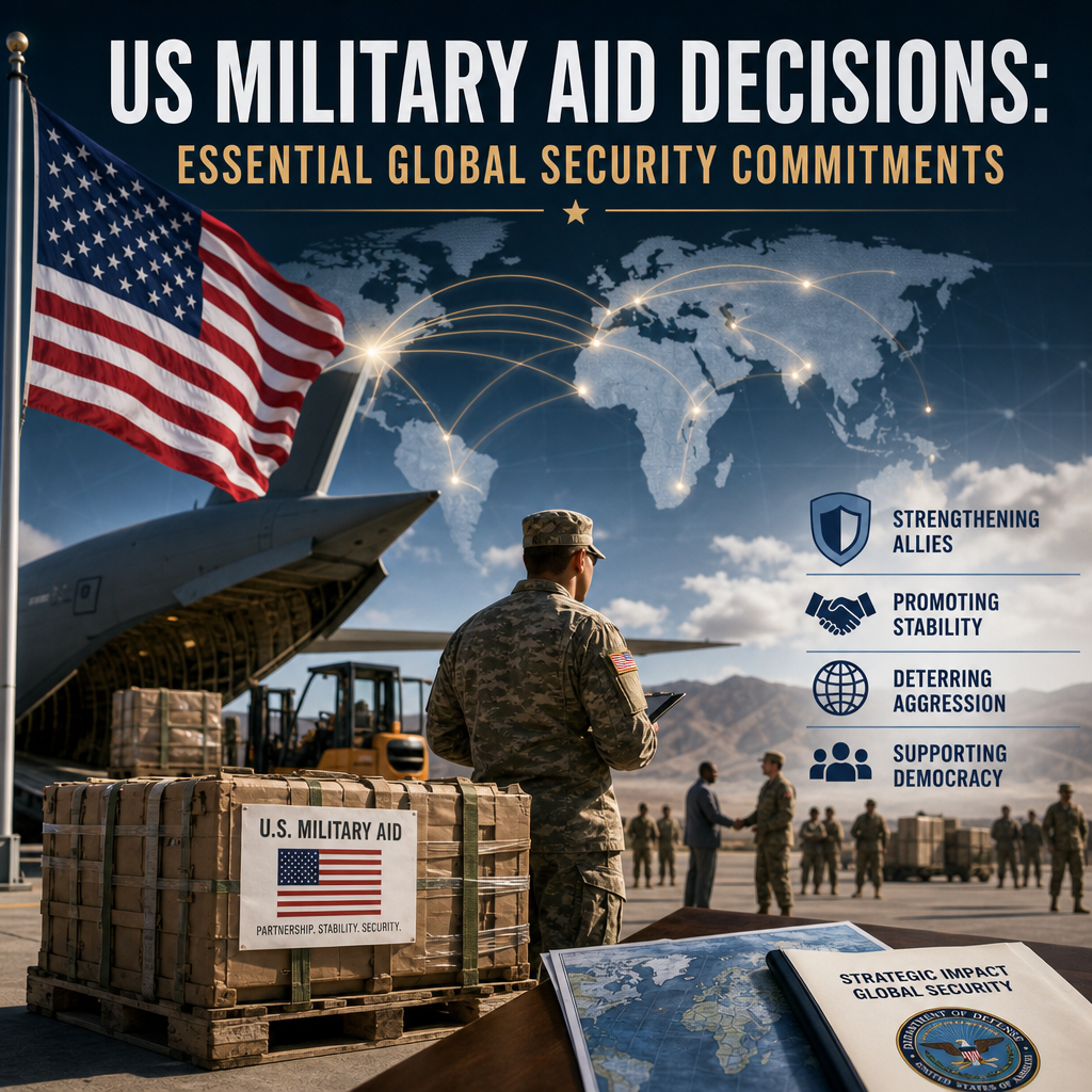 Illustration of US Military Aid Decisions: Essential Global Security Commitments
