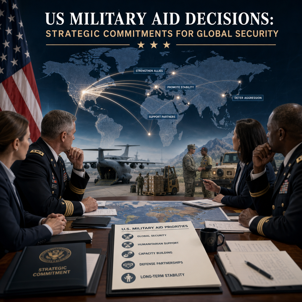 Illustration of US Military Aid Decisions: Strategic Commitments for Global Security