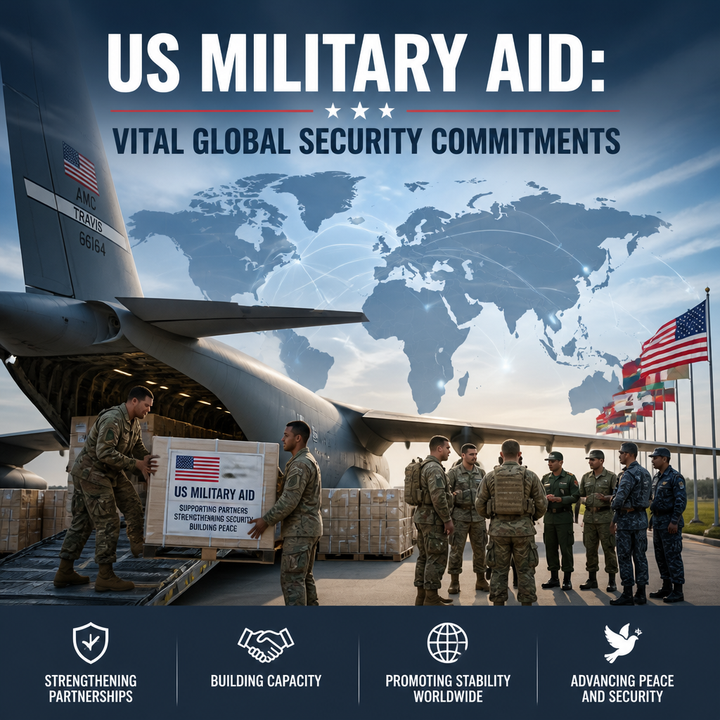 Illustration of US Military Aid: Vital Global Security Commitments
