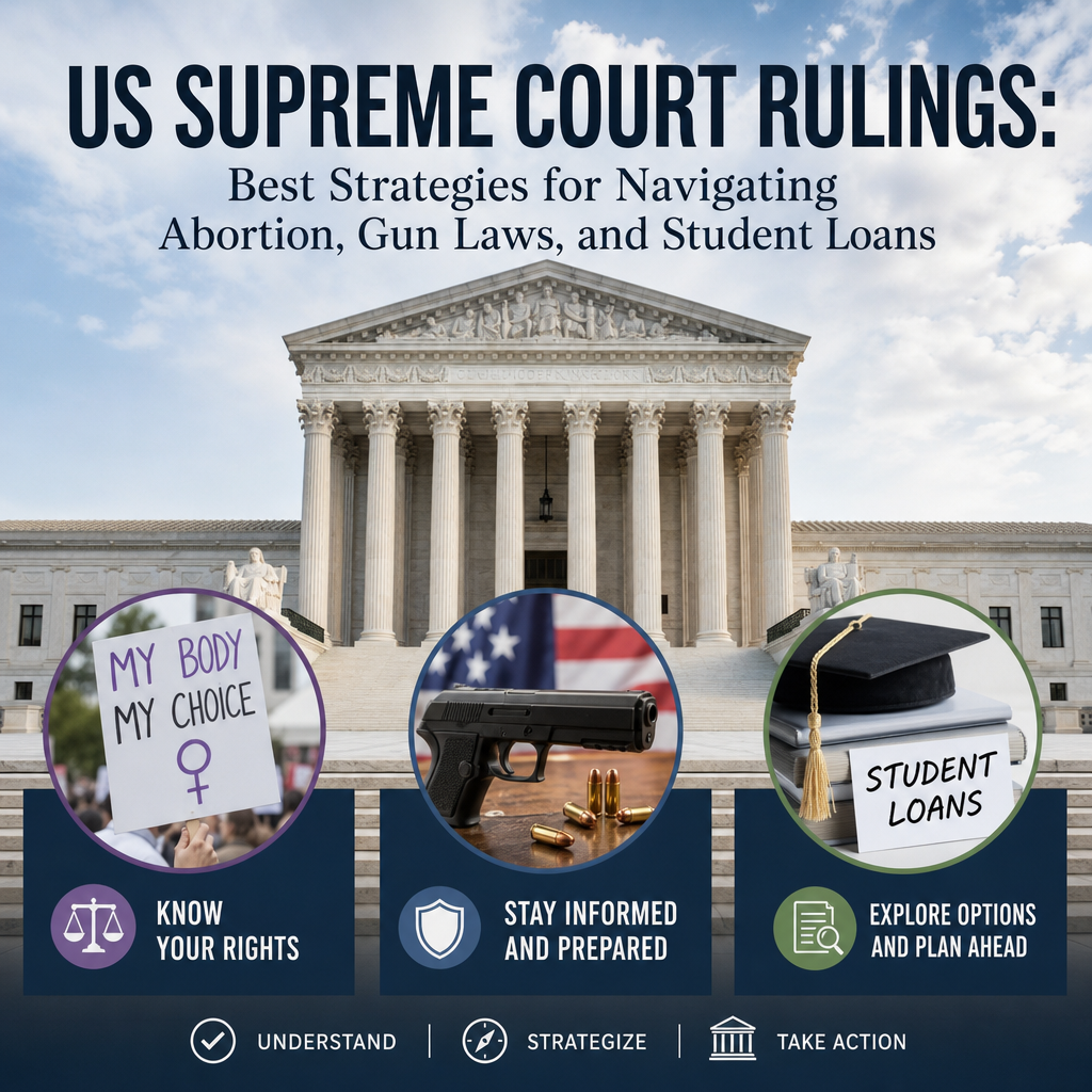 Additional Illustration of US Supreme Court Rulings: Best Strategies for Navigating Abortion, Gun Laws, and Student Loans