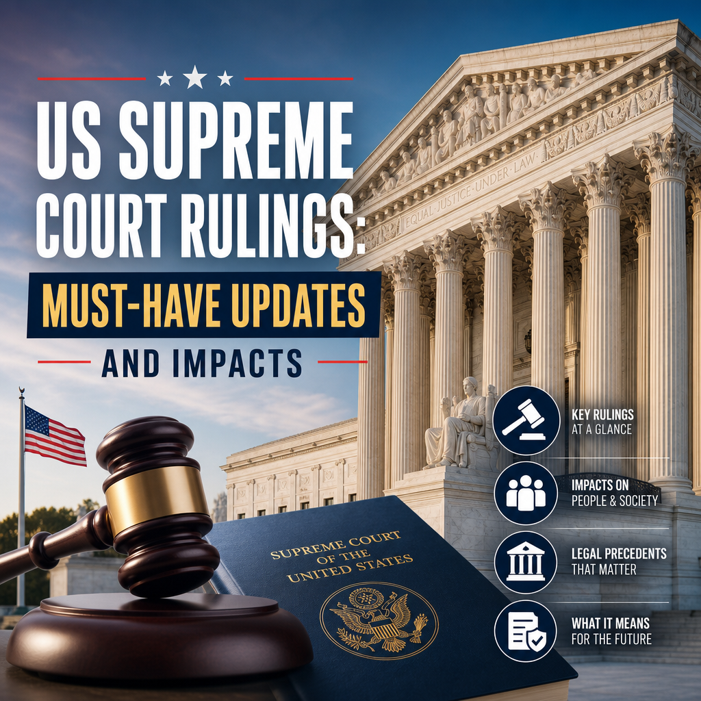 Illustration of US Supreme Court Rulings: Must-Have Updates and Impacts