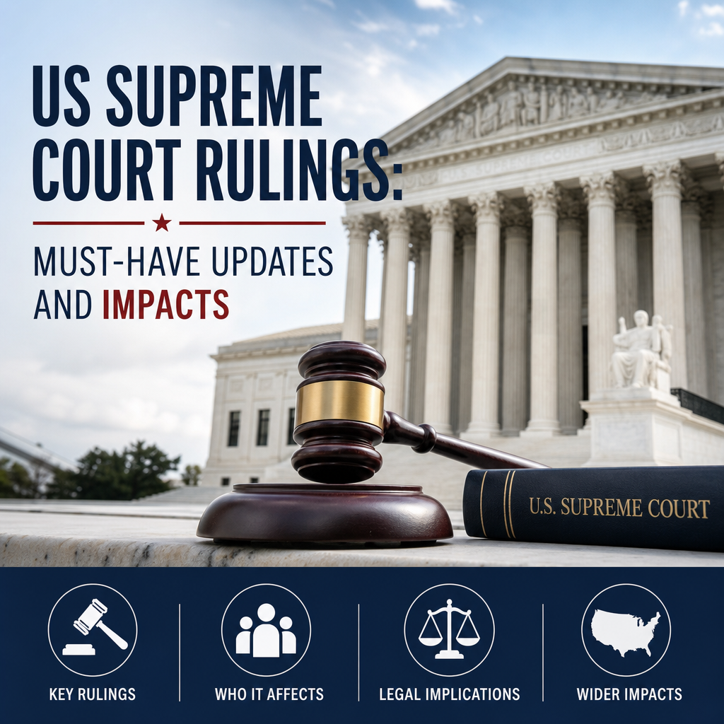 Illustration of US Supreme Court Rulings: Must-Have Updates and Impacts