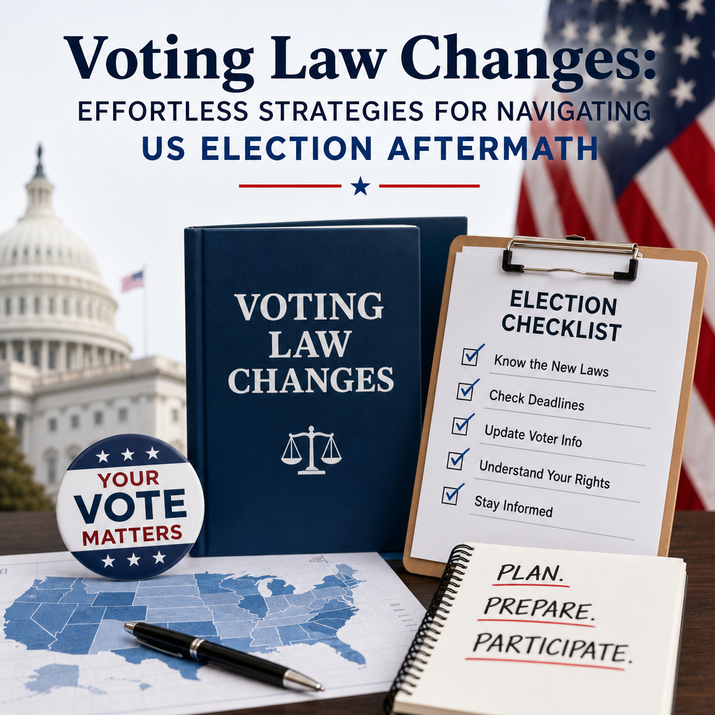 Illustration of Voting Law Changes: Effortless Strategies for Navigating US Election Aftermath