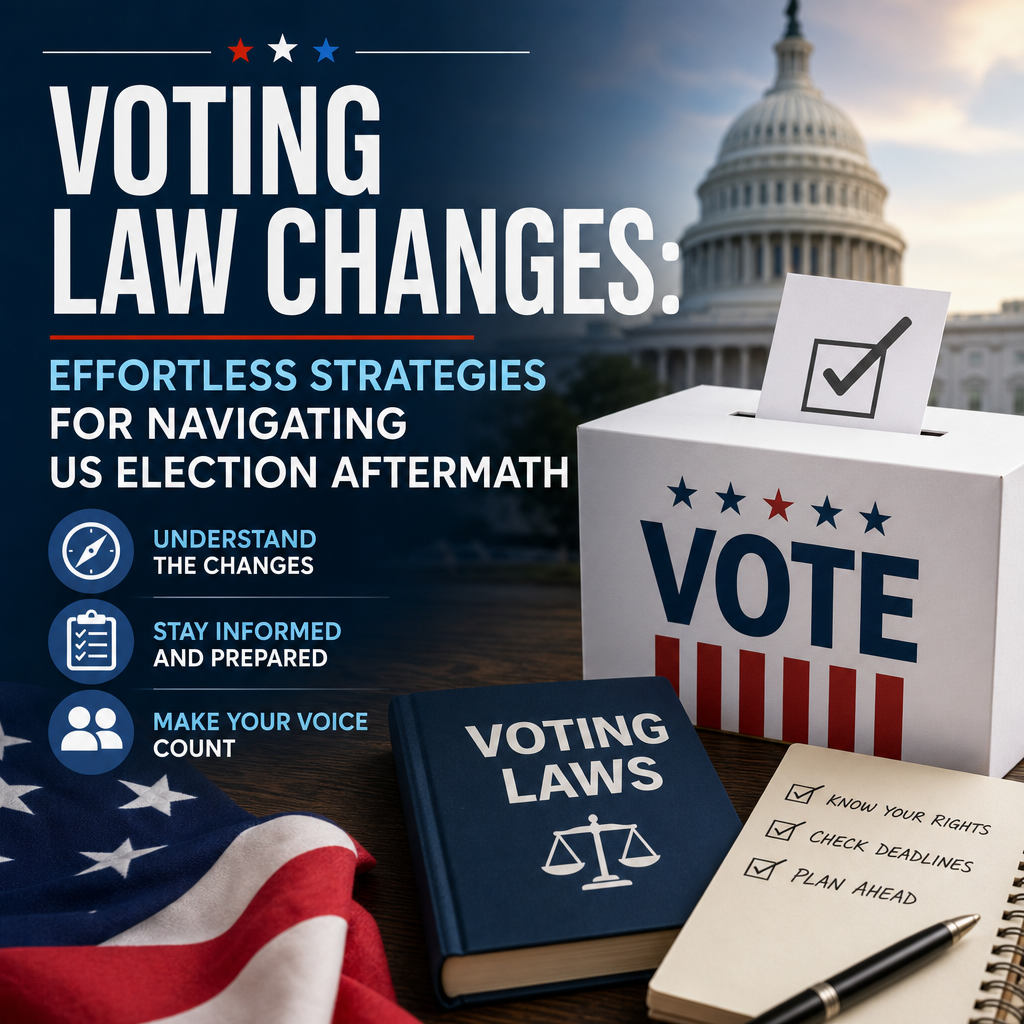 Illustration of Voting Law Changes: Effortless Strategies for Navigating US Election Aftermath