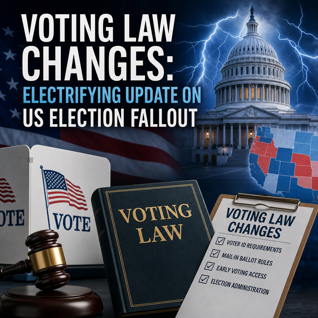 Illustration of Voting Law Changes: Electrifying Update on US Election Fallout