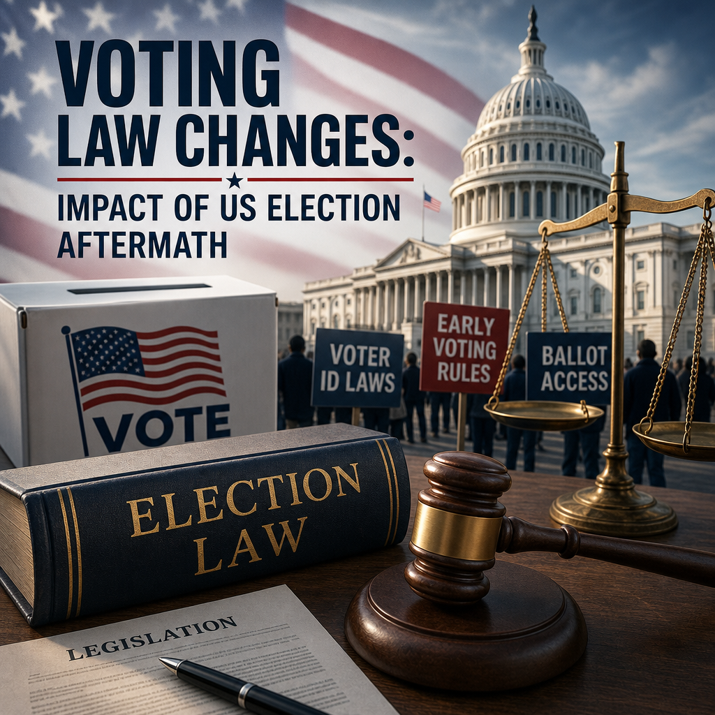 Illustration of Voting Law Changes: Impact of US Election Aftermath