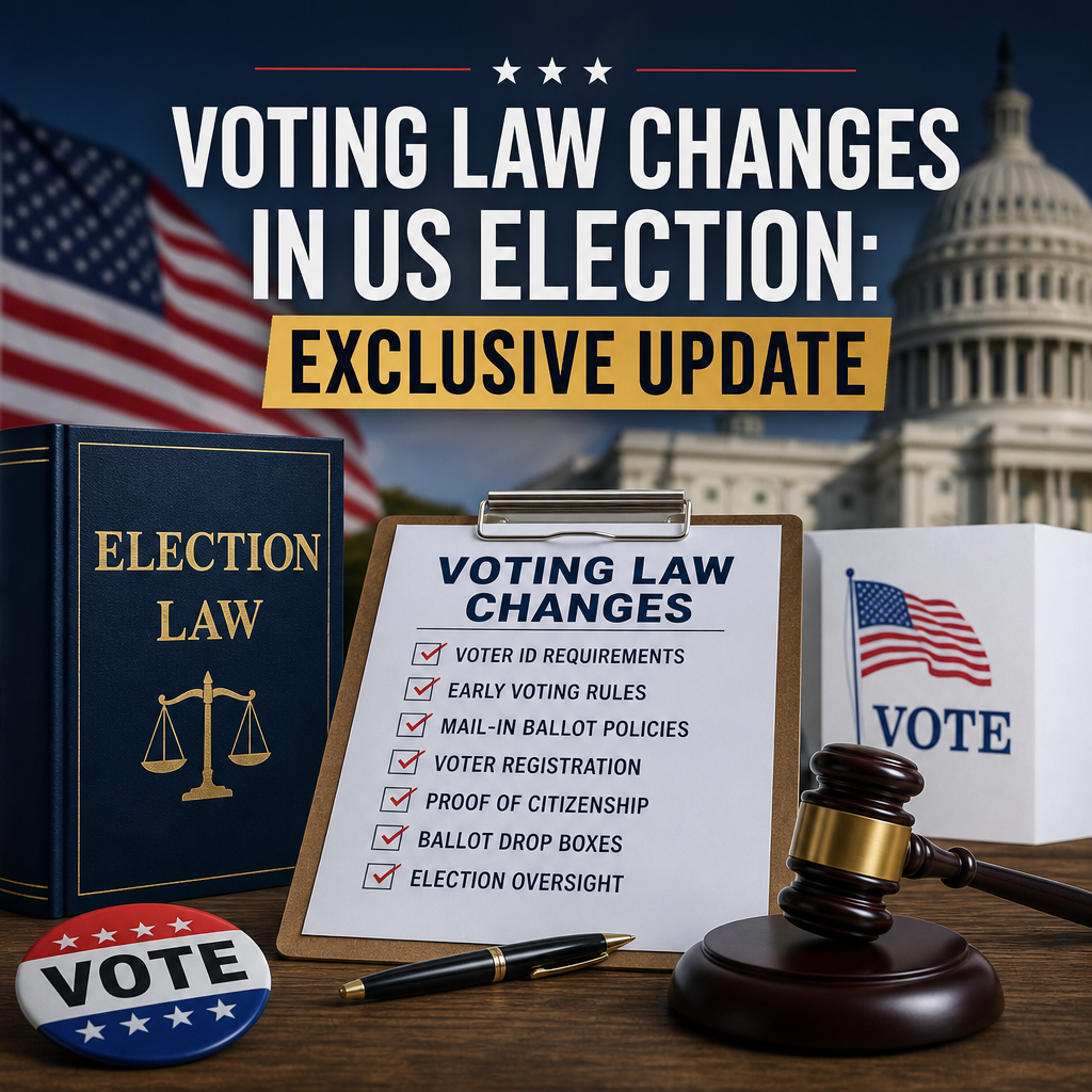 Additional Illustration of Voting Law Changes in US Election: Exclusive Update