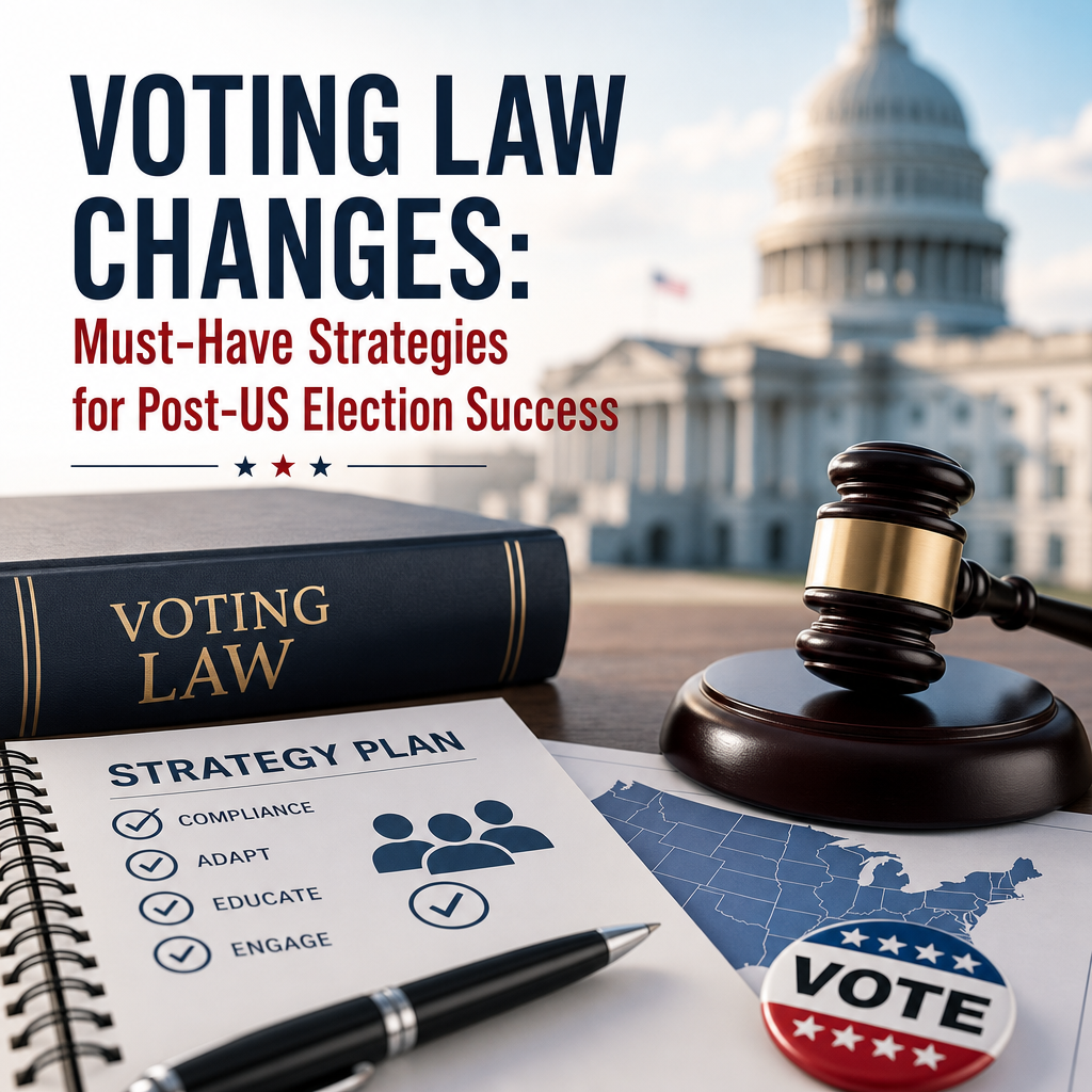 Illustration of Voting Law Changes: Must-Have Strategies for Post-US Election Success