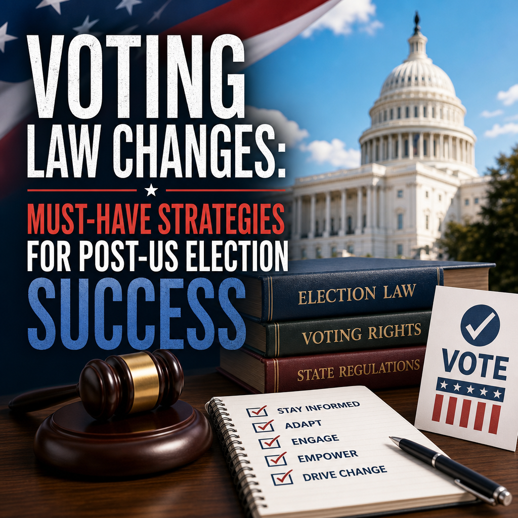 Illustration of Voting Law Changes: Must-Have Strategies for Post-US Election Success
