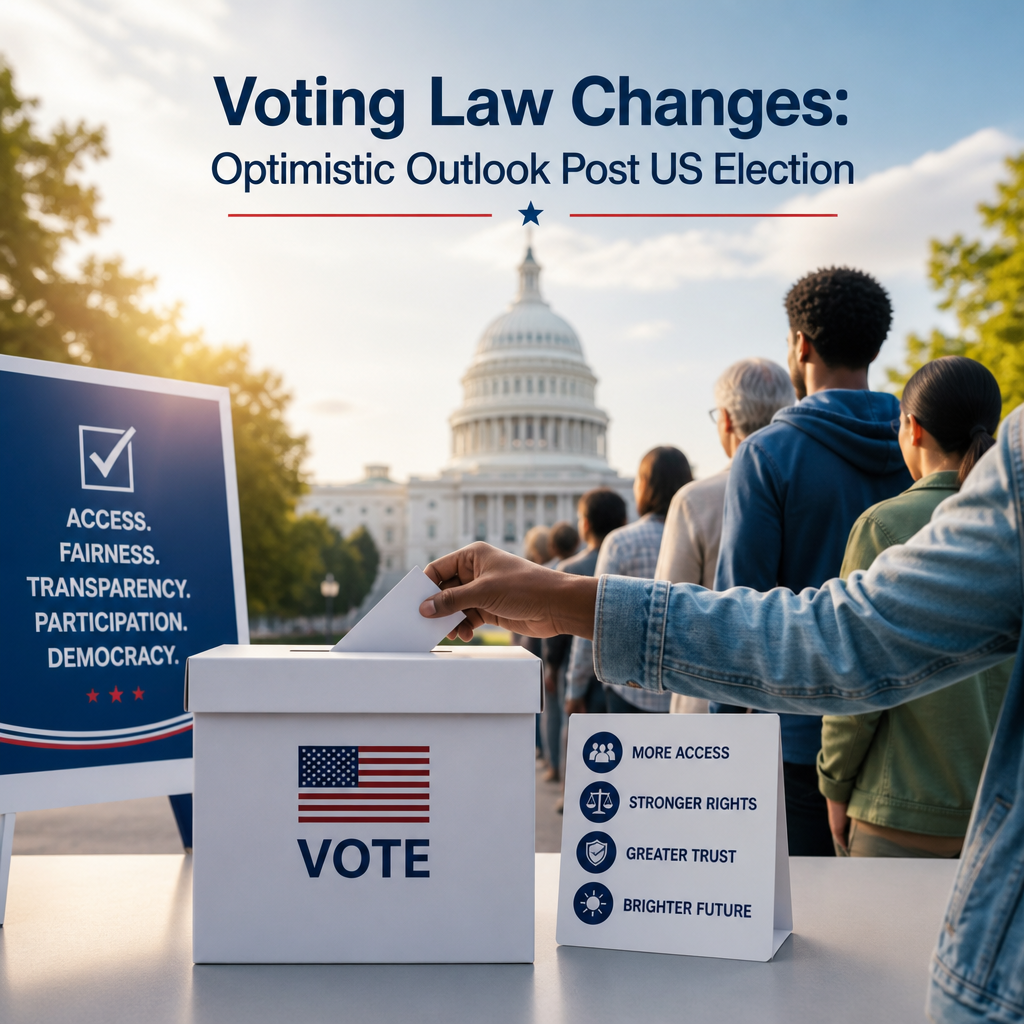Illustration of Voting Law Changes: Optimistic Outlook Post US Election