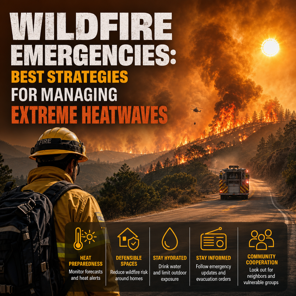 Illustration of Wildfire Emergencies: Best Strategies for Managing Extreme Heatwaves