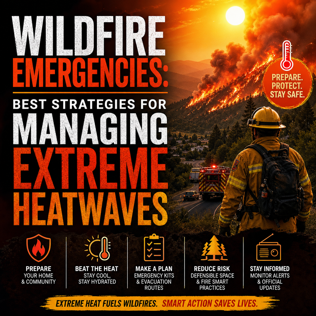 Illustration of Wildfire Emergencies: Best Strategies for Managing Extreme Heatwaves