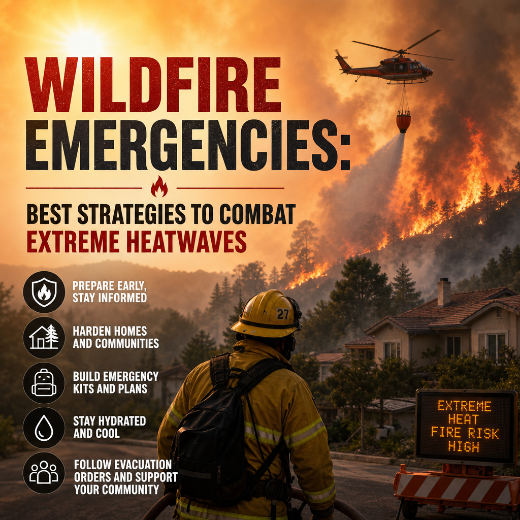 Illustration of Wildfire Emergencies: Best Strategies to Combat Extreme Heatwaves