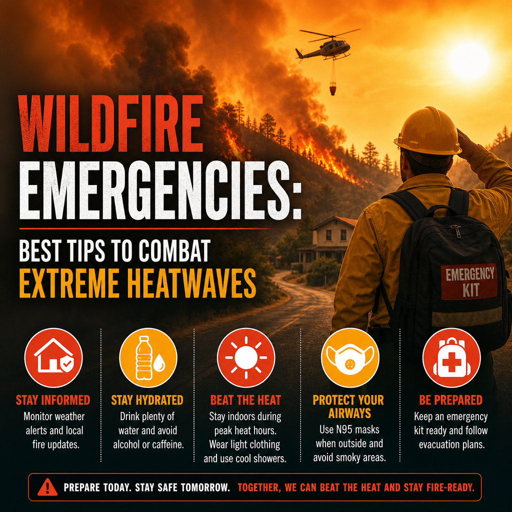 Additional Illustration of Wildfire Emergencies: Best Tips to Combat Extreme Heatwaves