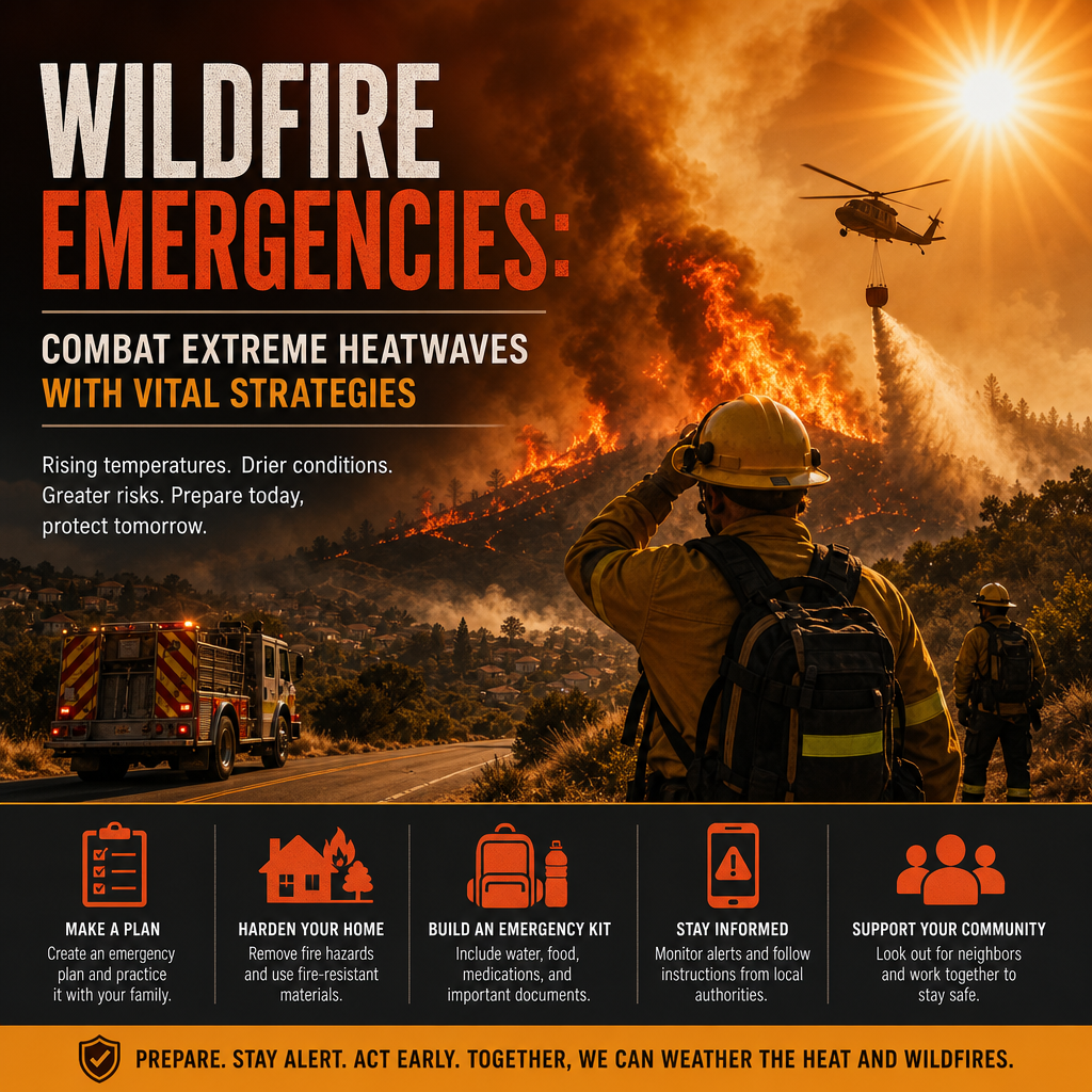 Additional Illustration of Wildfire Emergencies: Combat Extreme Heatwaves with Vital Strategies