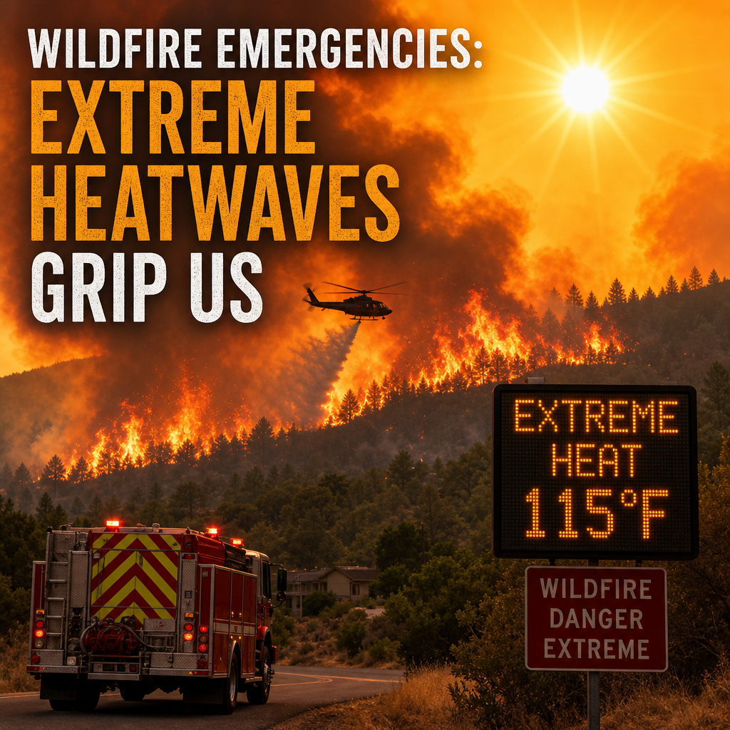 Additional Illustration of Wildfire Emergencies: Extreme Heatwaves Grip US