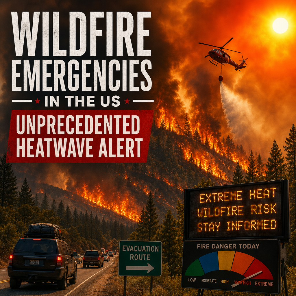 Additional Illustration of Wildfire Emergencies in the US: Unprecedented Heatwave Alert