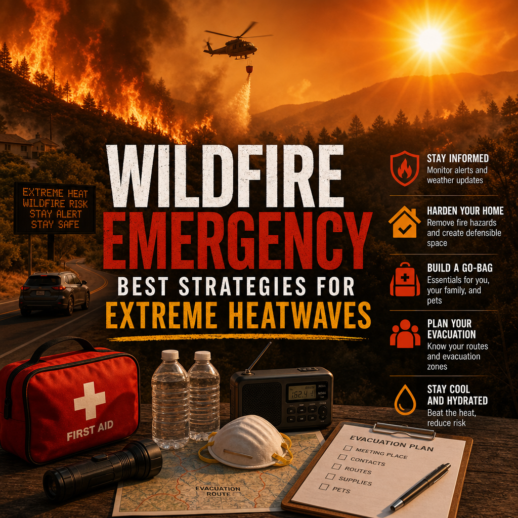 Additional Illustration of Wildfire Emergency: Best Strategies for Extreme Heatwaves