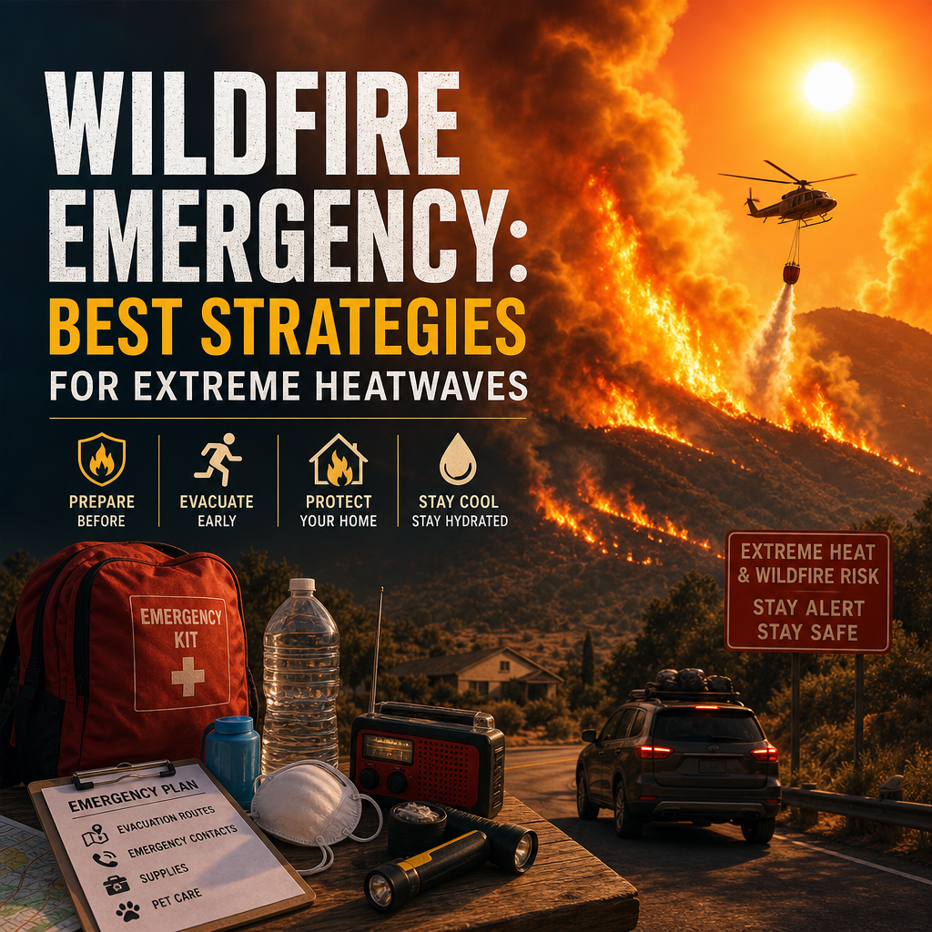 Illustration of Wildfire Emergency: Best Strategies for Extreme Heatwaves